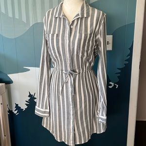 Button Down Mini Dress
